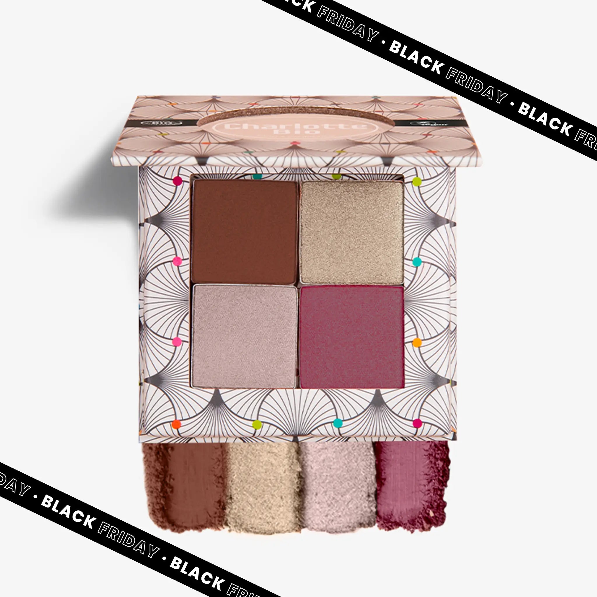 Palette of 4 organic eyeshadows - Nude Rose