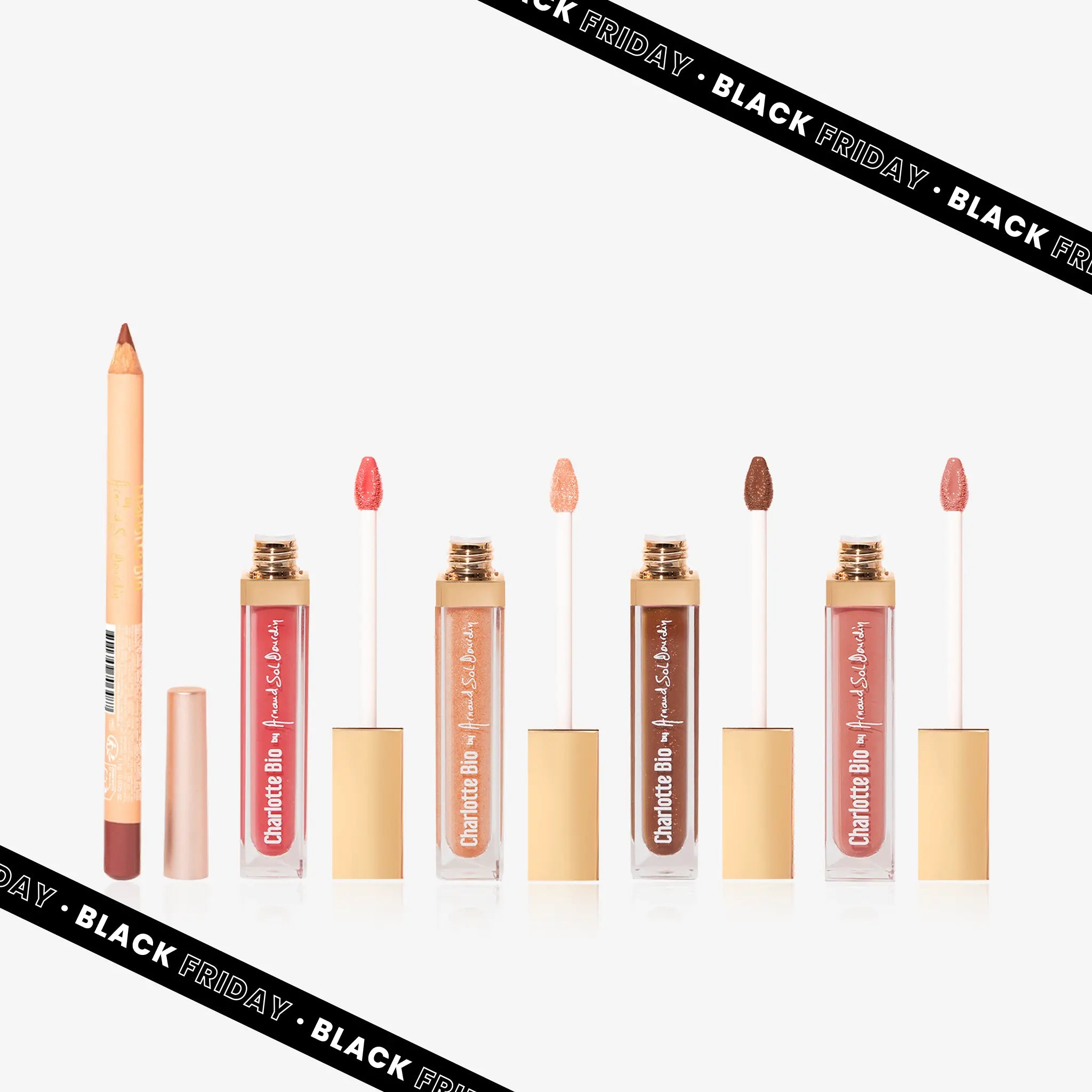 Pack 4 lips glow + pencil