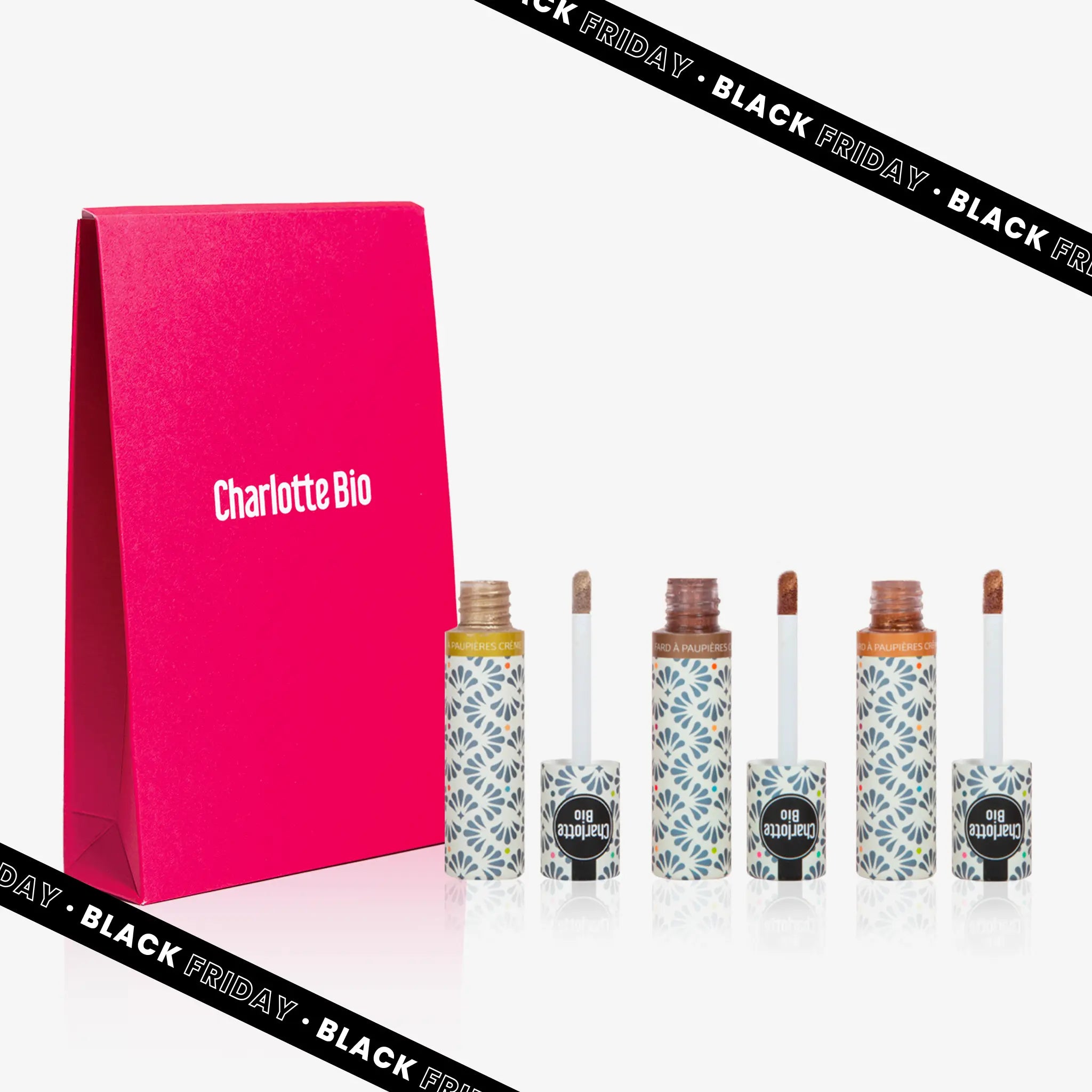 Eyeshadow trio - gold, brown and copper